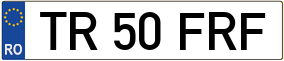 Trailer License Plate